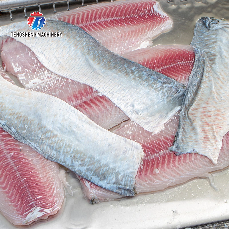 30-50PÇS/min. Processamento de peixe Máquina descascador de peixe pele Remoção descascadora