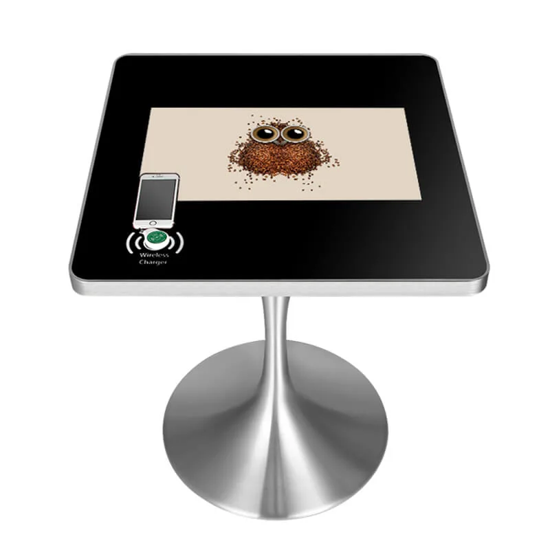 Cheap Price Smart Home Interactive Touch Screen Table for Coffee Shop Advertising Display Table