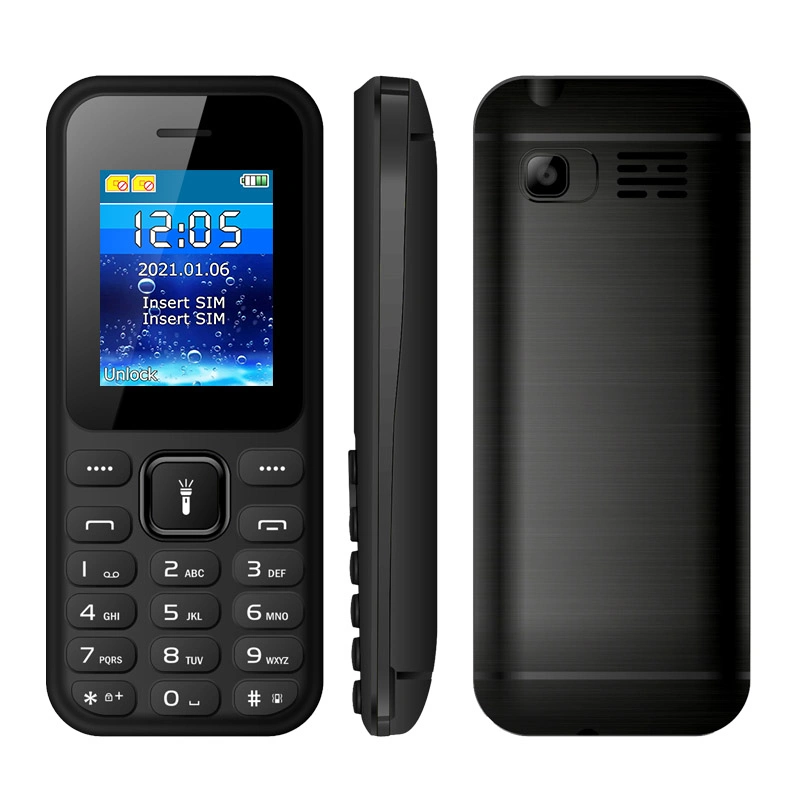 Новый мобильный телефон Uniwa Fd003 1.8-дюймовая двойная SIM-карта Bar 3G 4G Feature Keypad Phone (Клавиатура 3G 4G