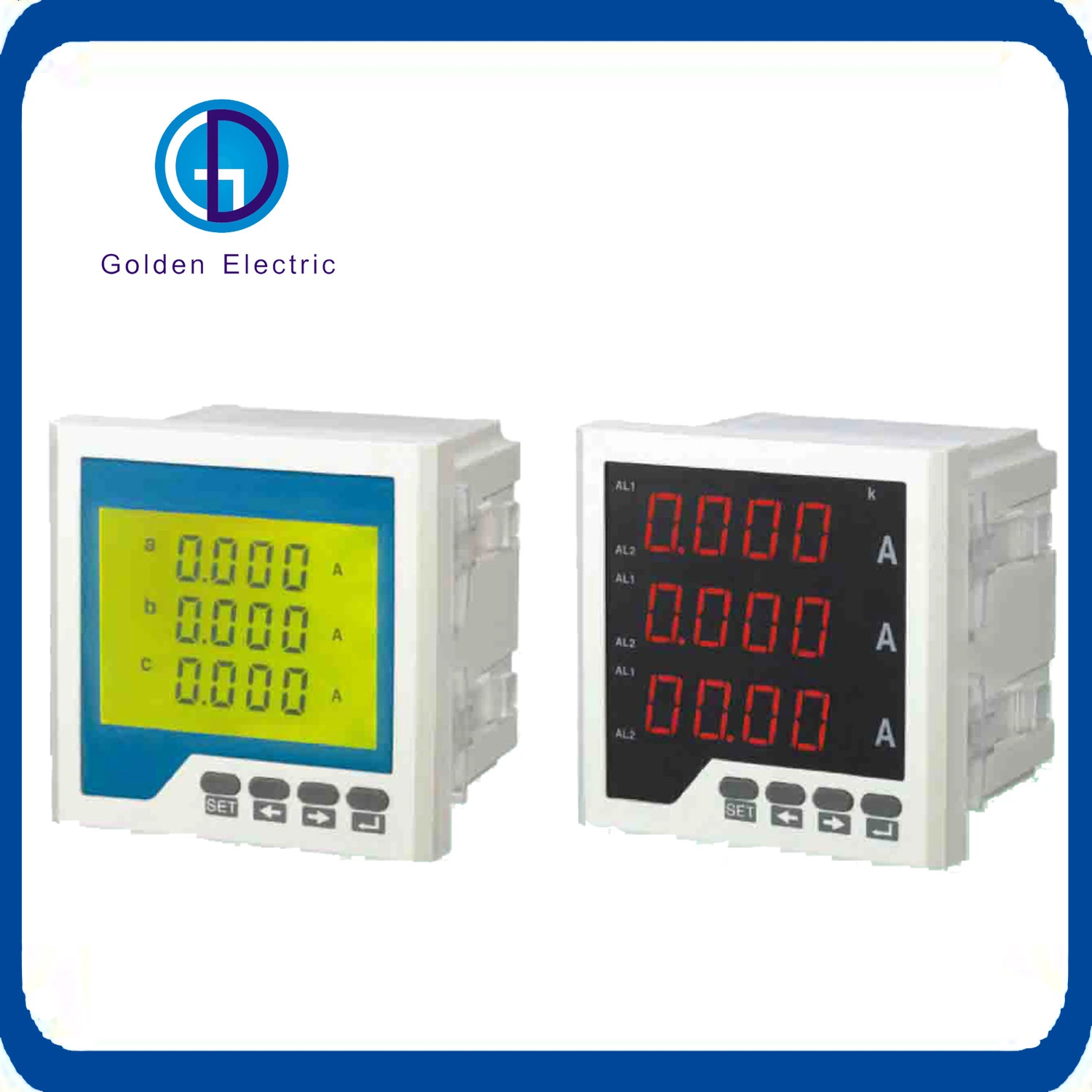 Measure Single-Phase AC Current or DC Cunent Meter with High-Precision LCD Display