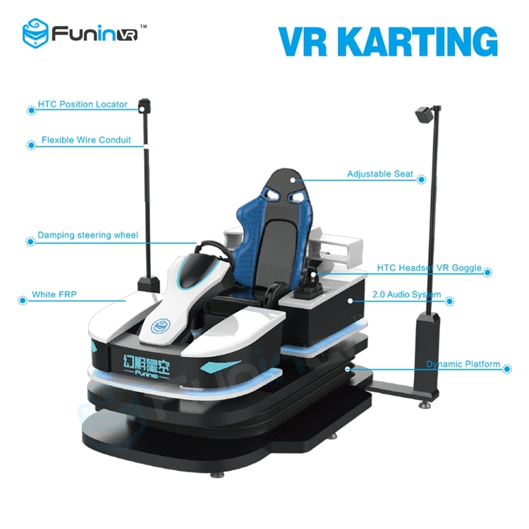 Juego Online 9d coche de carreras de la máquina de juego Vr Simulador de Karting en el centro comercial