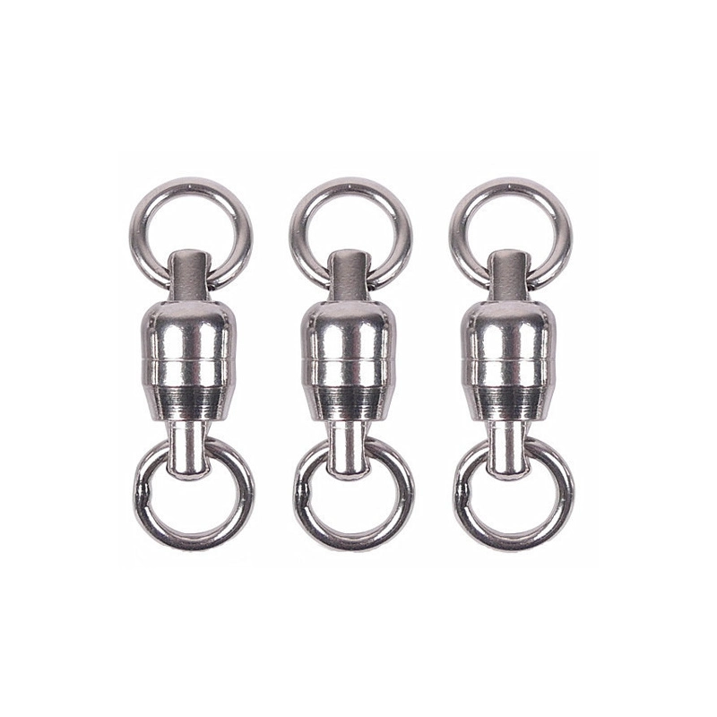 Fishing Tackle Accessories Full Stainless Steel Natural Color Bearing Swivel Connector