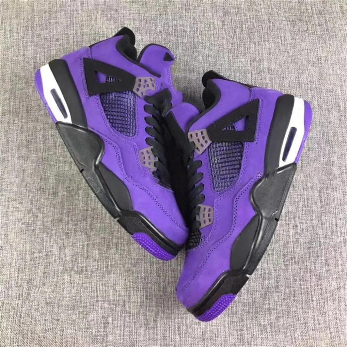 Cheap Dropshipping Wholesale/Supplier Travis Scott X Air Jor-Dan 4 Jumpman 1 Fragment Blue Purple Putian Shoes