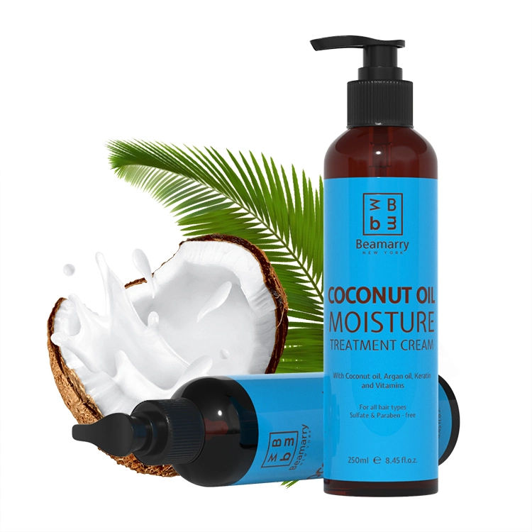 Sulfate d'étiquette personnalisée OEM hydratante libre 60ml Noix de coco sèche cheveux Huile Essentielle de sérum Huile Essentielle de traitement