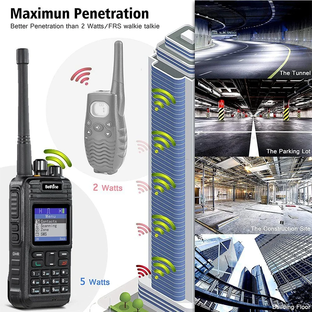 Belfone Hot Sell IP67 Walkie Talkie 1024 Channels Two Way Radio with GPS