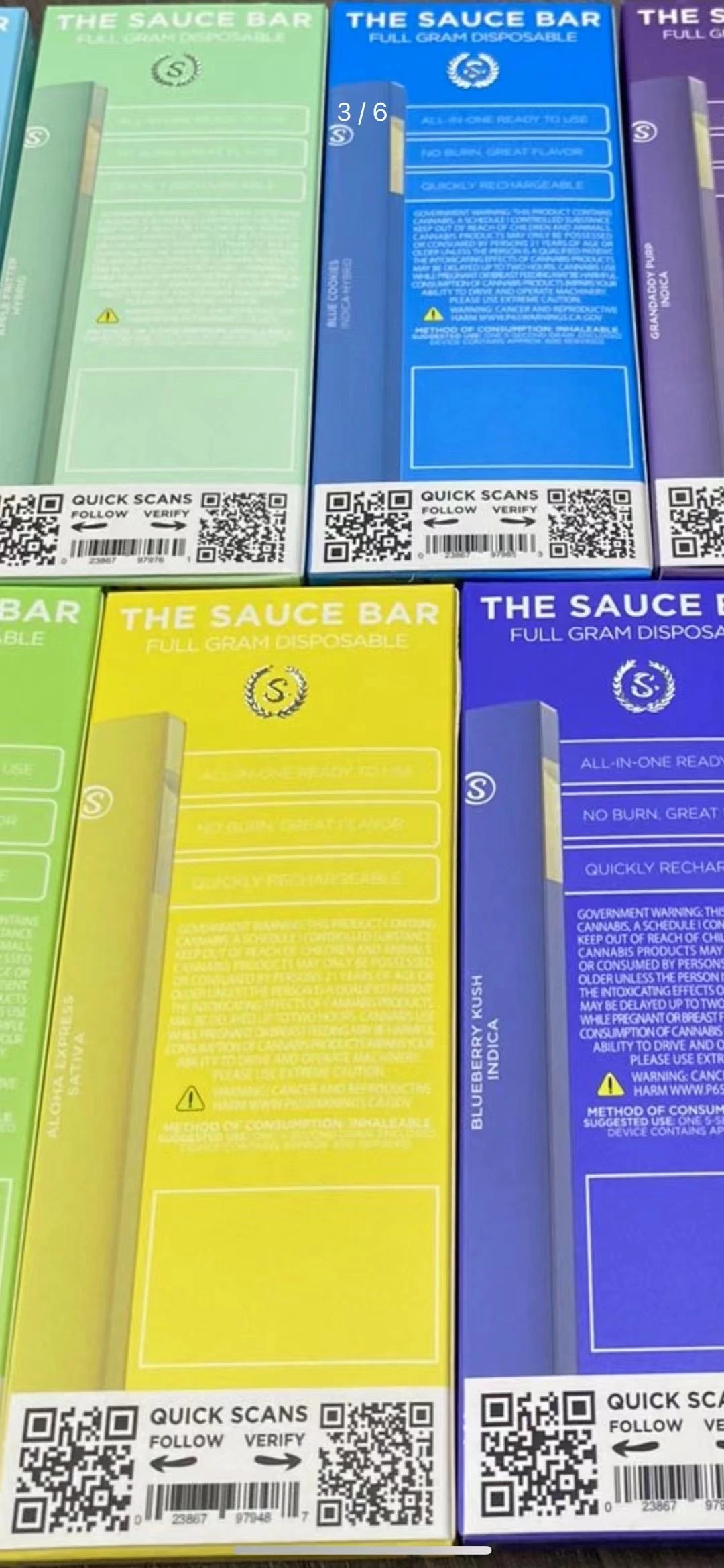 Sauce 1/2ml Disposable/Chargeable Cart Wholesale/Supplier Cheap Vape Wax Vaporizer Pen Empty