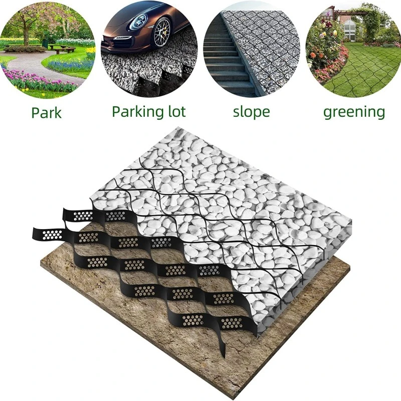 Erosion Smooth Plastic HDPE Geocell/ Geoceldas Geocell Honeycomb Gravel Stabilizer Grid Geo Cell