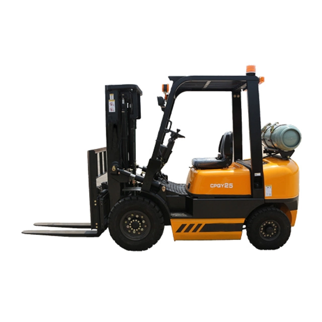 Cheap Cpqyd25 Loading 2.5 Ton Shift Transmission LPG Power Fork Lift Truck for Sale