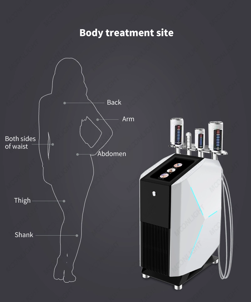 2023 Hot! 5 asas Cool Crio electrodos placas de EMS Escultura Cryoskin la máquina de elevación de la piel Cool congelar la quema de grasa con EMS Fábrica Producto nuevo! !