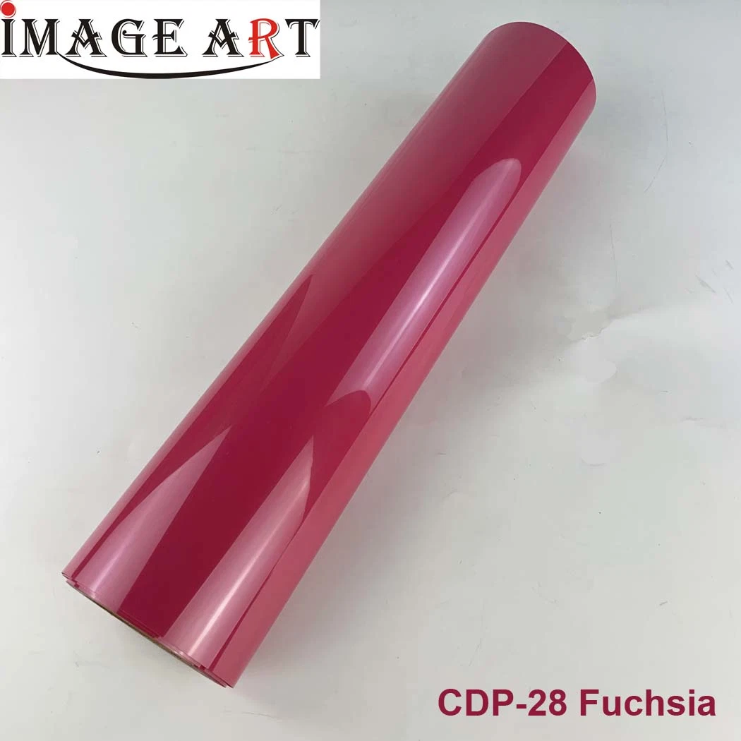 0.5*25m Heat Transfer Vinyl/Film PVC for Printing Clothes/ Garment/T-Shirt Cdp-28 Fuchsia