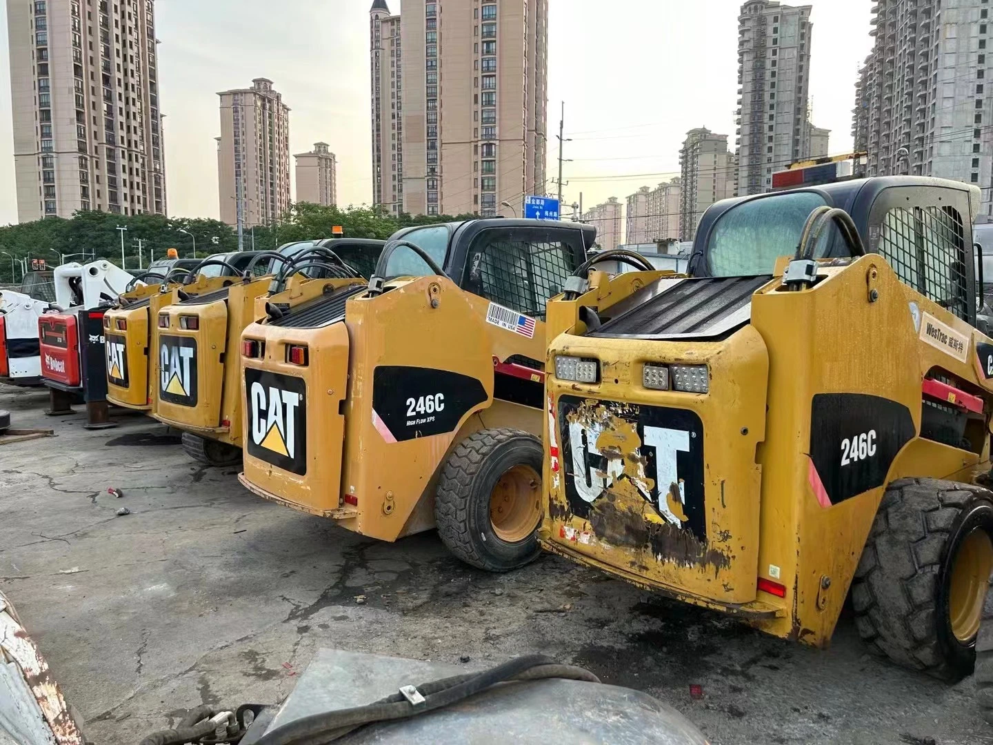 Utilisé caterpillar 246c Mini chargeur chargeur Skid Steer