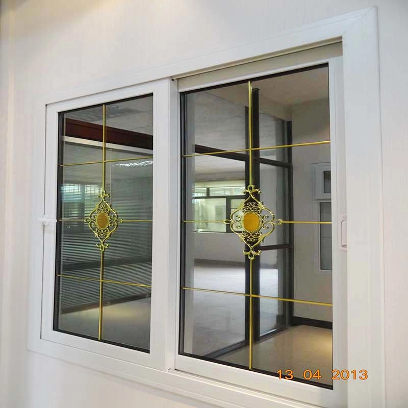 Guangzhou Factory Fibre Plastic PVC Double Glazed Glass Doors Windows