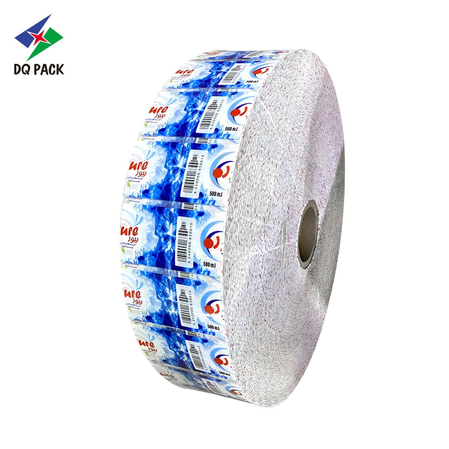 Dq Pack Custom Printed PVC Shrink Film Plastic Shrink Sleeve Film Roll Stock Film for Beverage Can Bottles