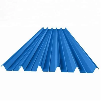 Pprepintado PPG plástico PE PVC Color recubierto Galvalume Alugalvanized Corrugated Chapa de acero para techos