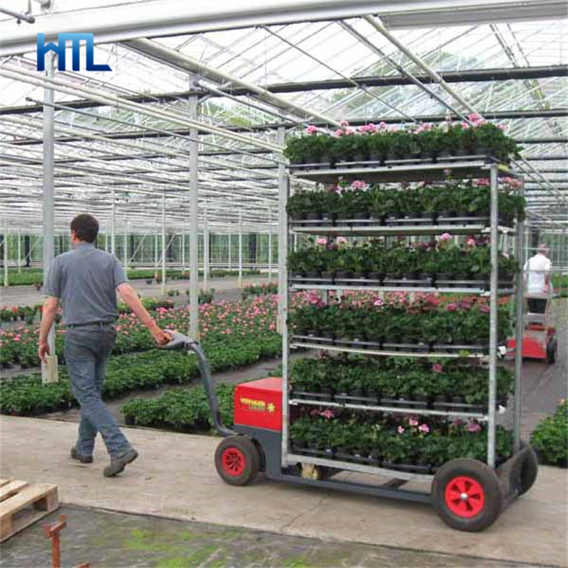 Nursery Flowers Garden Center Mobile Shelf Heavy Duty Plant Racks for Greenhouse