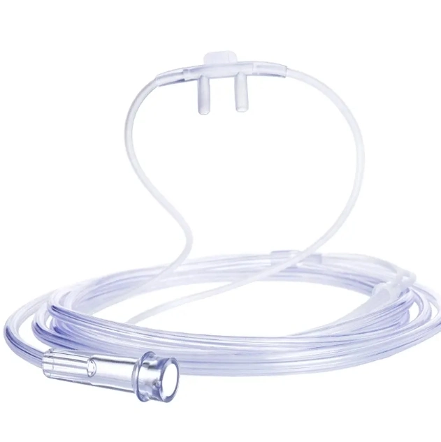 Tubo de oxigénio nasal Medical PVC Umidificar tubo de oxigénio nasal