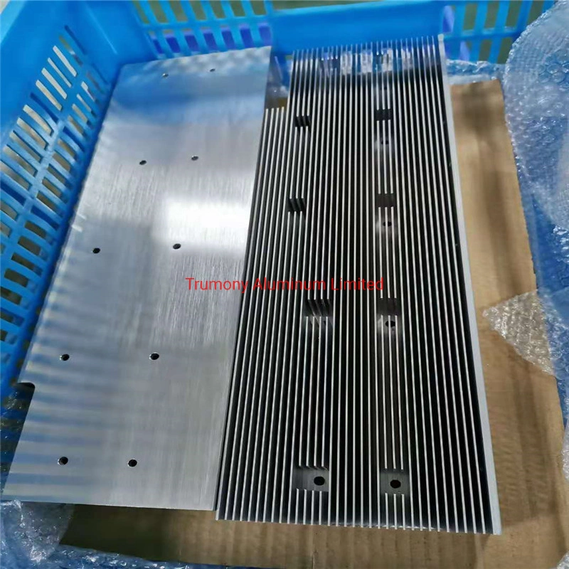 Extrusion Aluminum Spatula Heat Sink with Copper at Plate Back