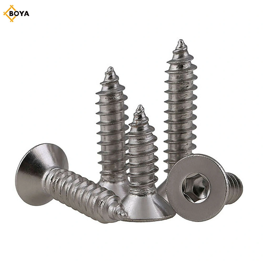 Metal Concrete Stainless Steel Flat Countersunk Wafer Button Pan Truss Hex Head Color Painted Roofing Drill Tail Self Tapping Screw with EPDM Washer