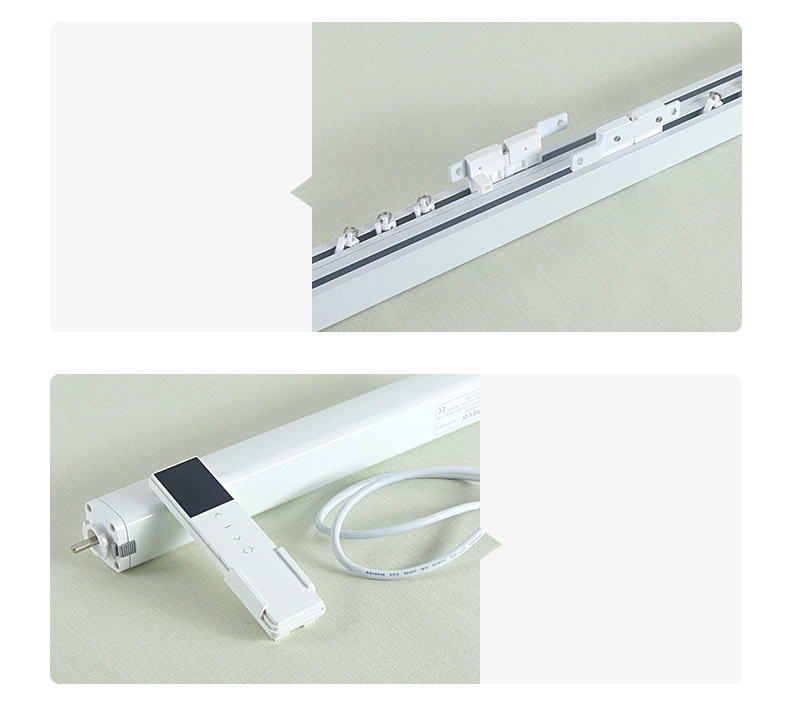 Factory Wholesale/Supplier Electric Motor Ceiling Mount Curtain Rail Track with Remote Controlling