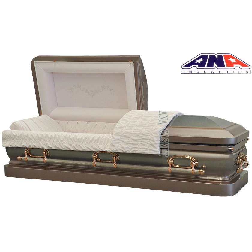 Ana Dome Lilac American Coffin 18 Ga Steel Metal Casket for Sale