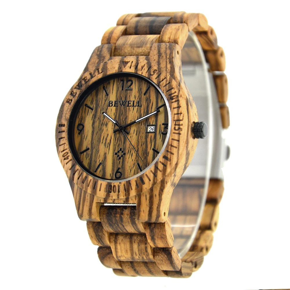 Ready Stock Fast Delivery Factory Directly Sale Bewell Wooden Wrist Watches