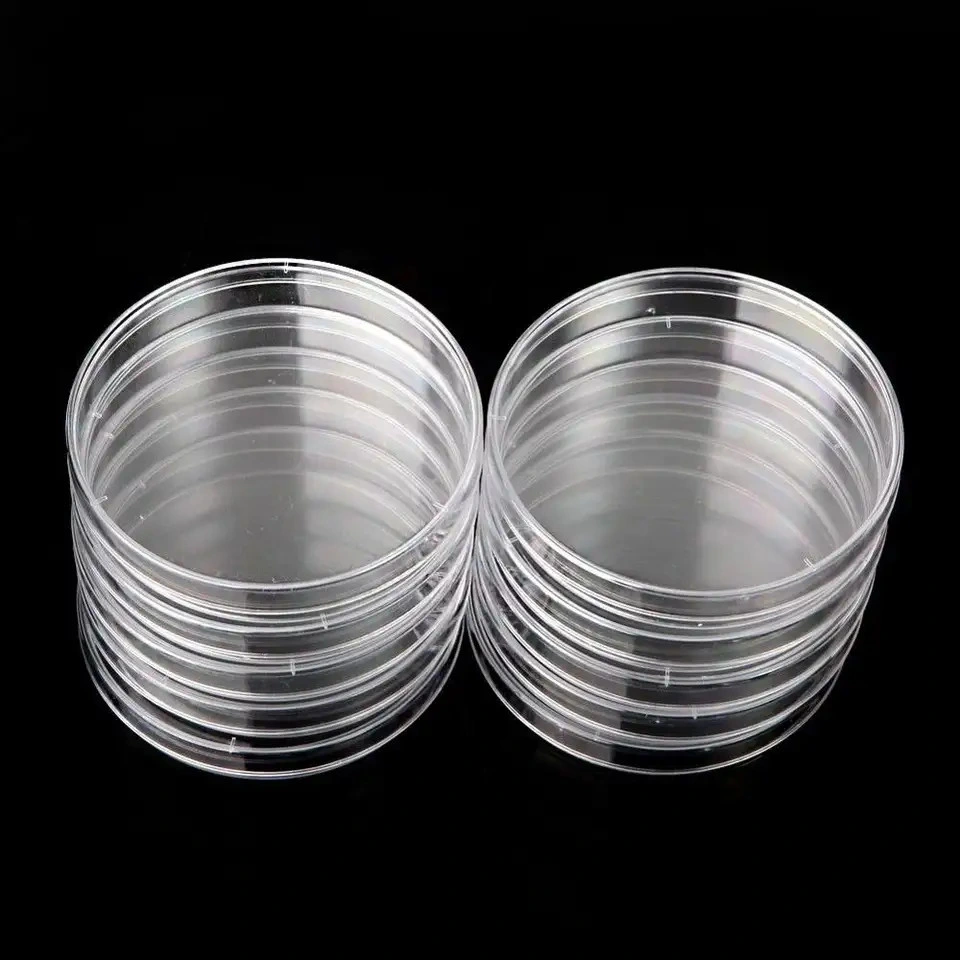 Round Shape Laboratory Plastic Petri Dish 90mm Sterile