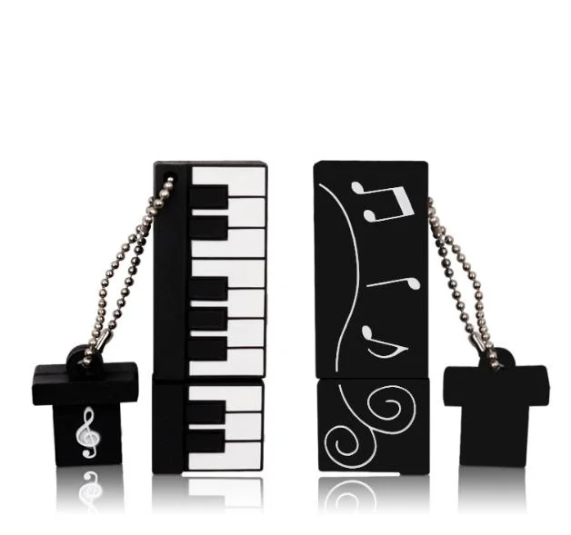 Promotional Gift PVC USB Memory Stick Disk Cartoon Musical Instrument Pen Drive Flash Drive