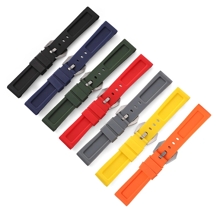 Bracelet en caoutchouc pour homme en silicone PAM de couleur unie avec motif camouflage.