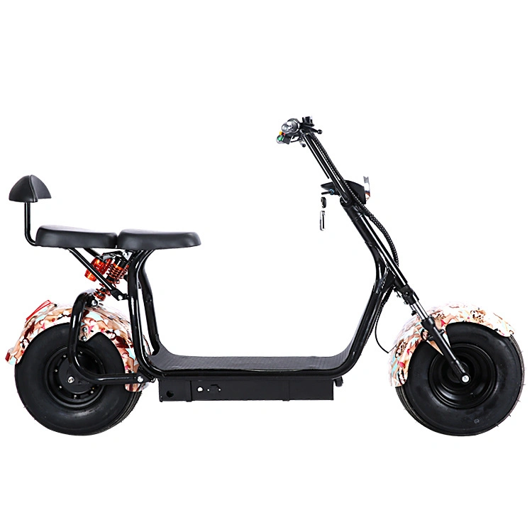 Elektroroller Motorroller Harlay Scooter Mountian Scooter Road Scooter City Scooter E-Scooter Elektro-Mobilität Roller 1500W Motor 60V 12Ah Battrry