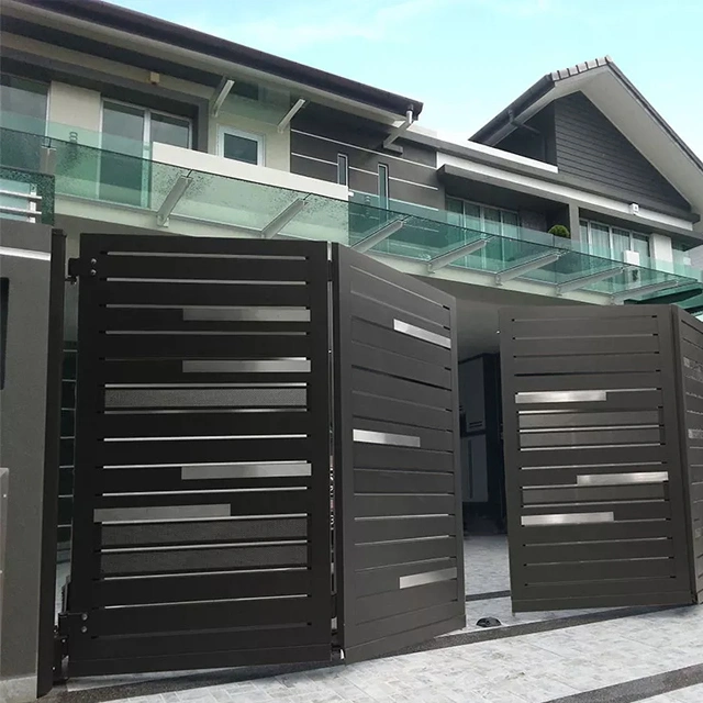 Sliding Main Gate Entrance Design Electric Aluminum Folding Fold Gate