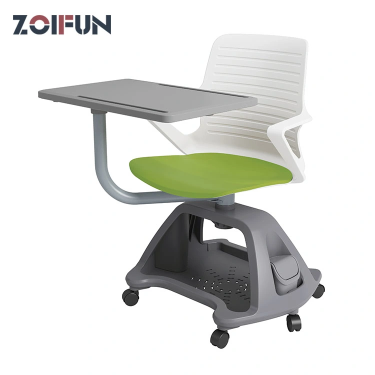 Mobile Student Combo Chair with Arm and Bookrack