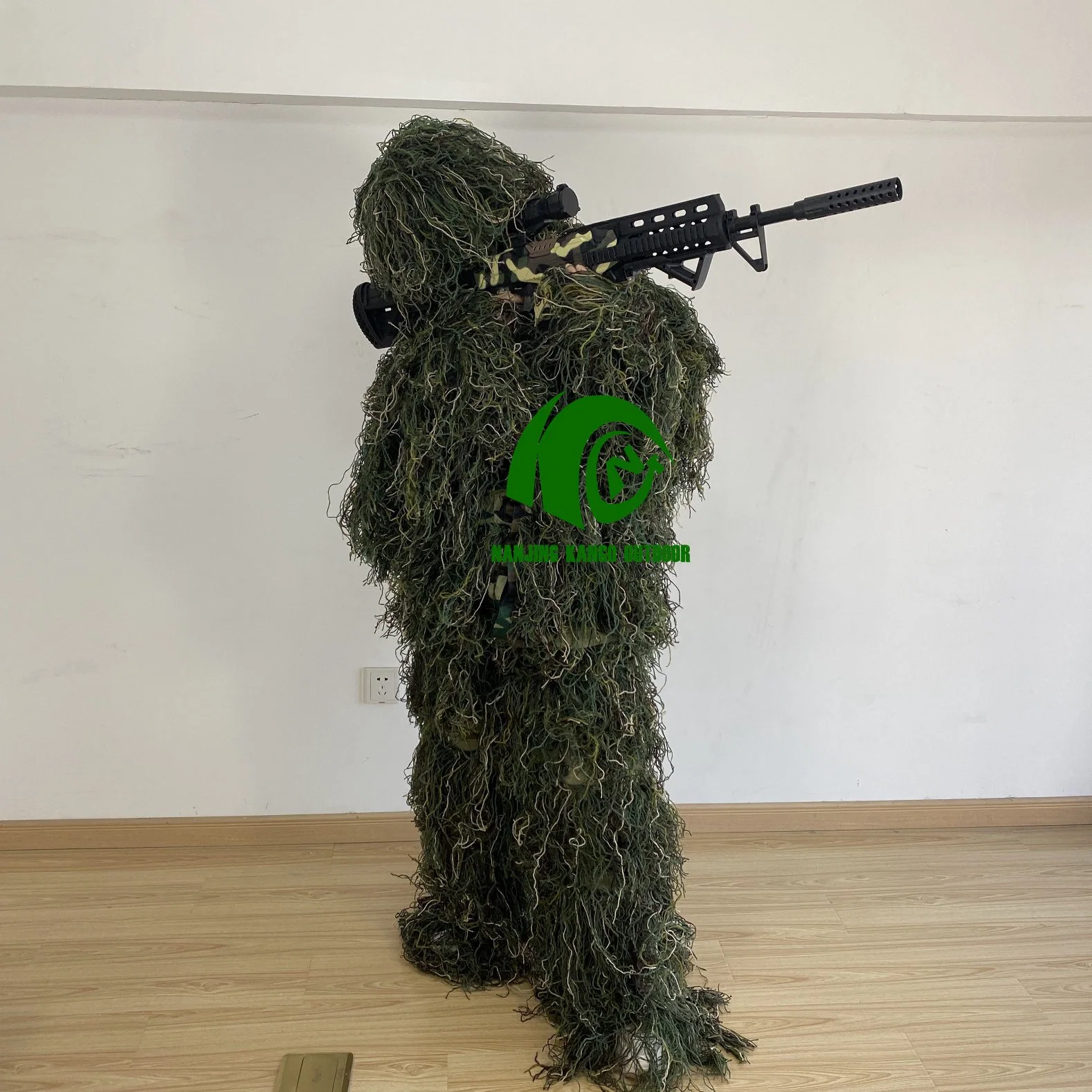 Kango Tactical Hunting Clothes Ghillie Suits Woodland Camouflage Clothing Airsoft Sniper Jungle Camouflage Suit