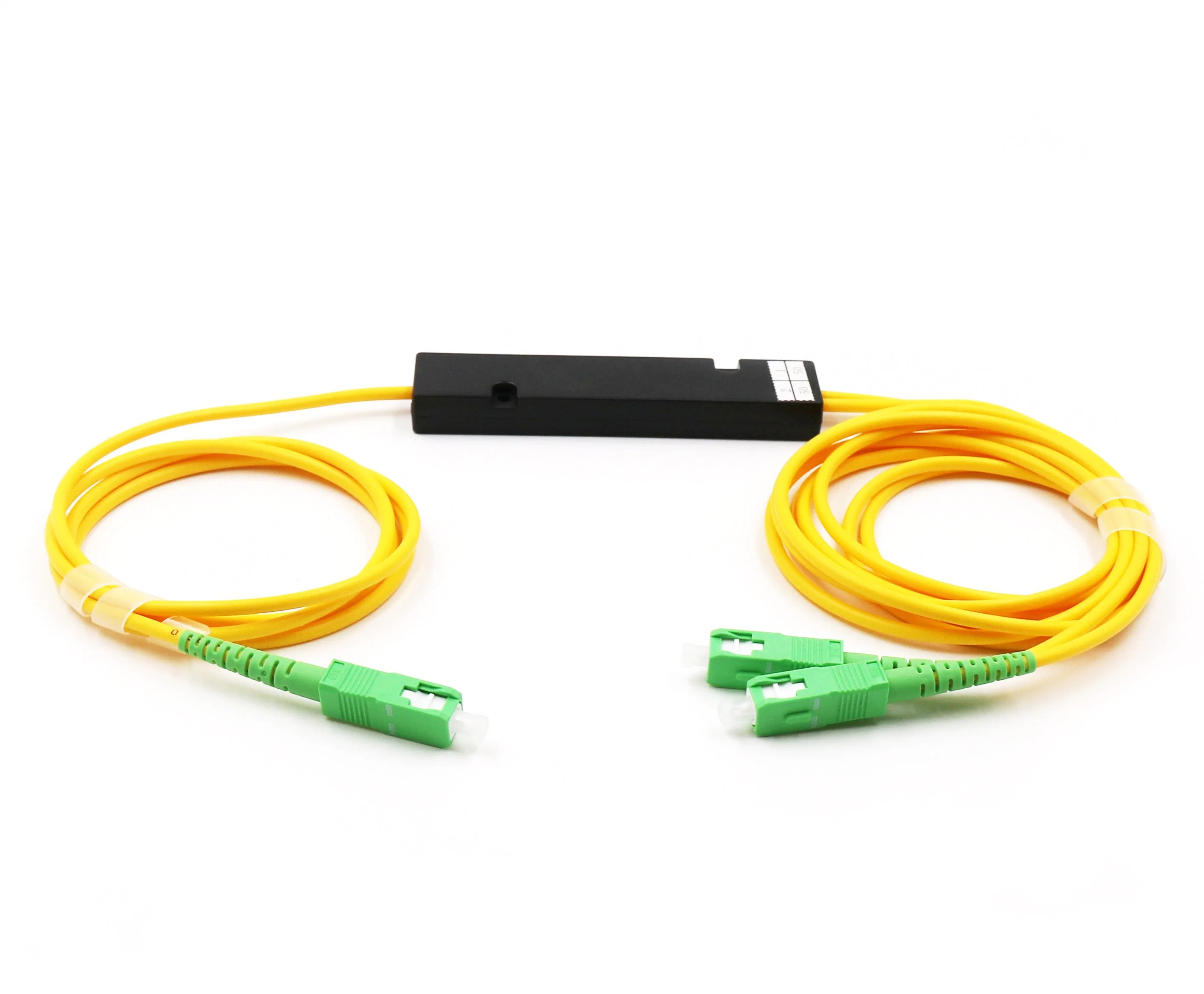 1X2 3,0MM SC/APC Caixa Plástica Acoplador Fbt de Fibra Óptica