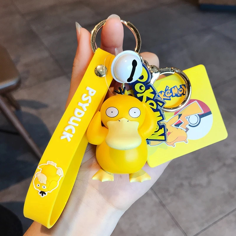 3D Soft Rubber in Stock Promotional Price Keyrings Pokemon Cute Silicone China Wholesale/Supplier High quality/High cost performance  Keychain for Souvnier Gift