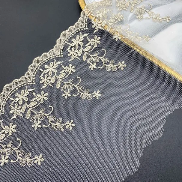 New Mixed Gold Embroidery Lace Women's Home Textile Accessories Fabric