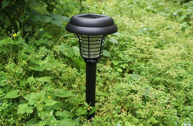 Outdoor Mosquito Killer Solar Stake Light 2 LED Garden Solar Ground Floor Light