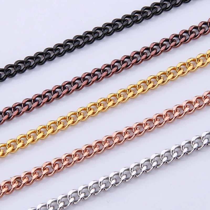 Fashion Hip Hop Necklace Bracelet Anklet Cuban Chain Fashion Men Jewelry for Handcraft Design