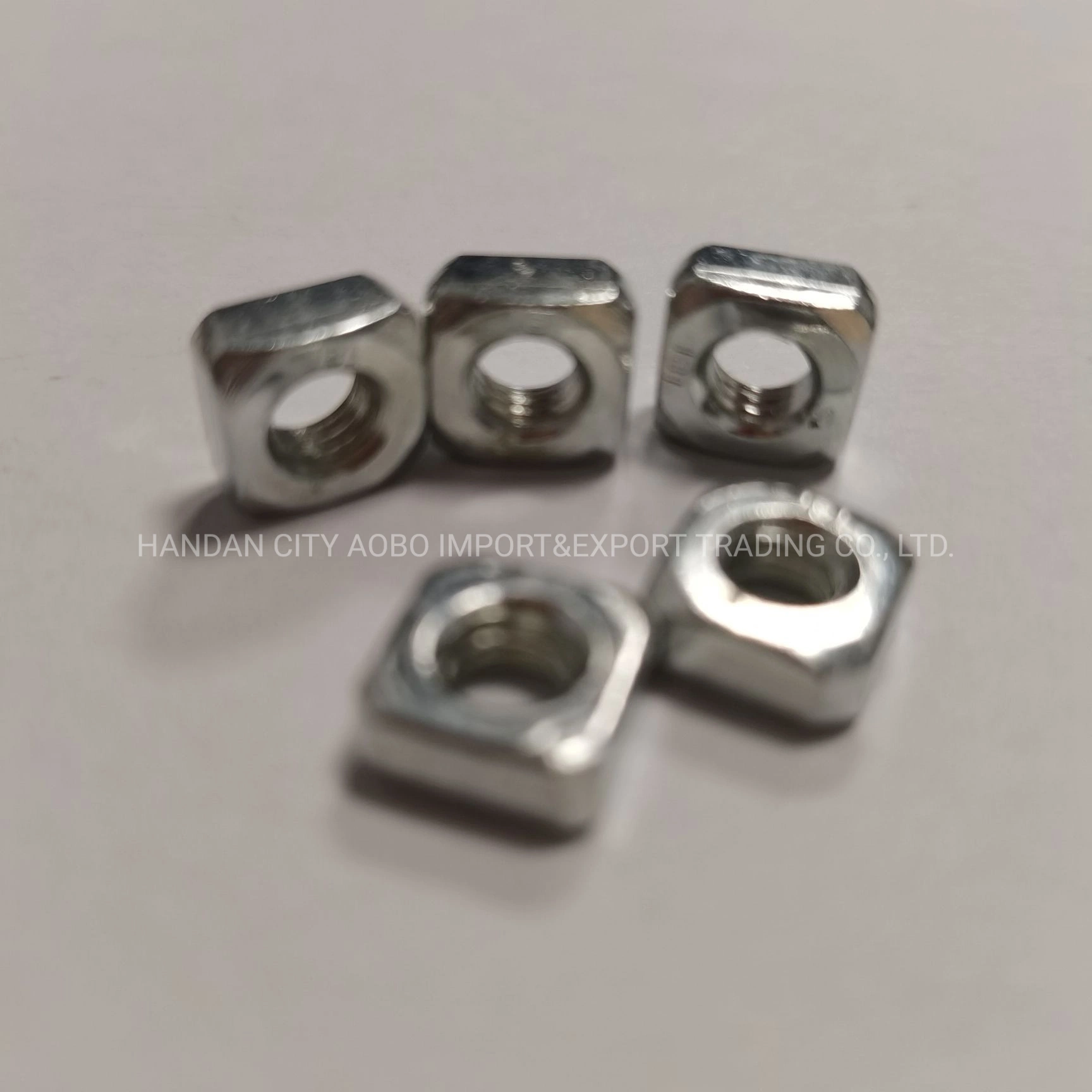 China Suppliers Custom Plated Square Threaded Welding Nut Carbon Steel Fixing Auto Spot Weld Nuts