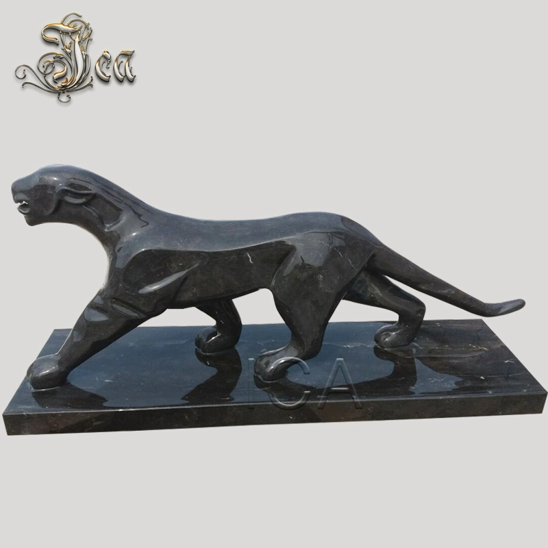 Lovely Stone Small Animal Dog Carving Statues for Outdoor Garden