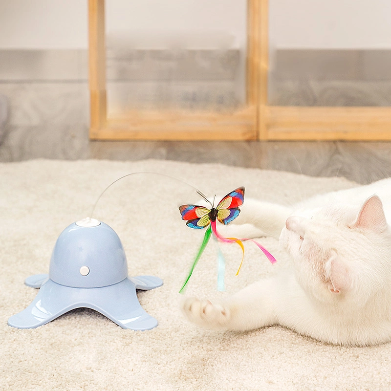 Funny Automatic Electric Butterfly Interactive Cat Toy Wbb18608