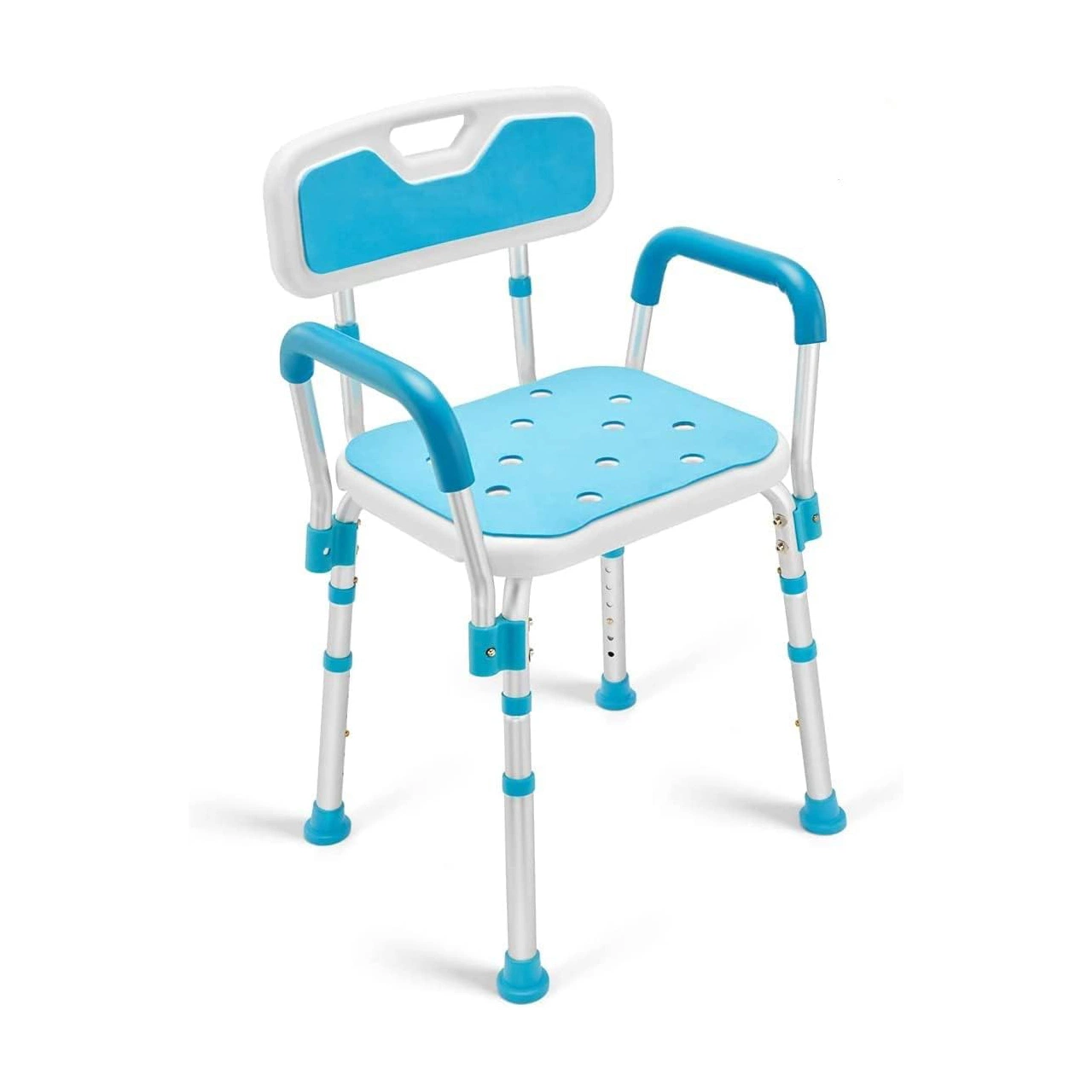 Bliss Medical Adjustable Shower Chair Bathtub Seat with Back Removable Arms for Handicap Disabled Elderly