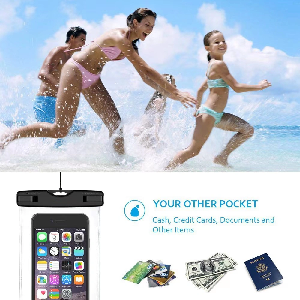 Universal Waterproof Mobile Bolsa de teléfono funda de transporte Teléfono impermeable Caso para el teléfono