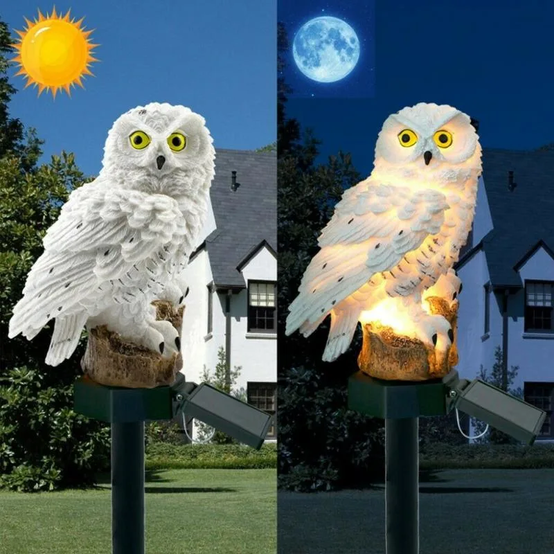 Owl Luz solar con el panel LED Solar