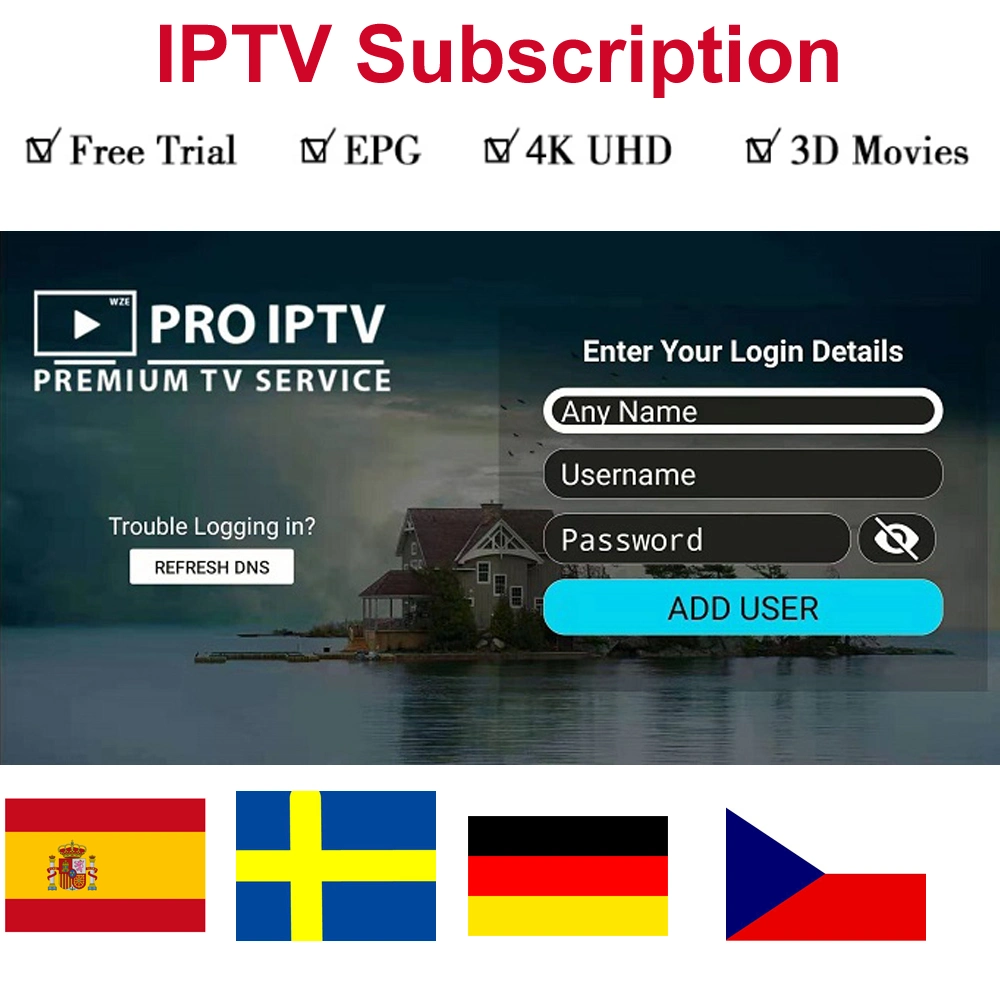 Live Go PRO IPTV Subscription Code European Channels Romanian Belgium Spanish German Francese Holland Italy M3u List IPTV for Sub Resellers