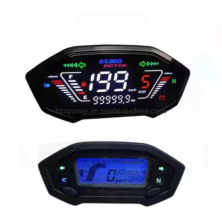 Accesorios para motocicletas pantalla digital Motocicletas Speedómetro LCD