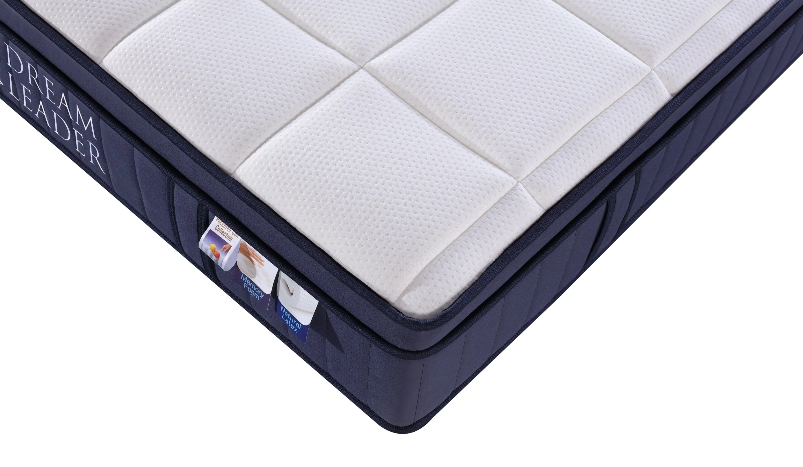 Schaumstoffbox 5 Zonen Taschenfedermatratze Latex Memory Foam Kingsize-Bett in einer Box