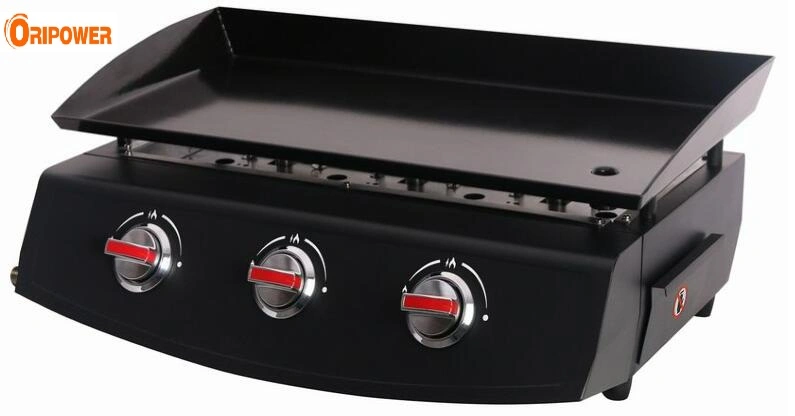 Churrasqueira a gás Plancha com 3-Burner Grill