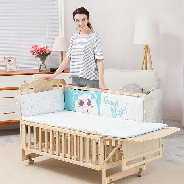 Solid Wood Style and Size Baby Cribs, Baby Bed