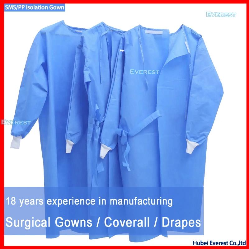 Hospital Use Doctor Sterile Hospital Protector Impervious Standard Medical Surgical Gown Nonwoven Disposable Surgical Gown