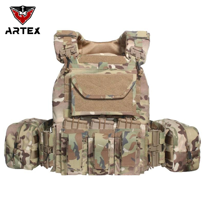 Built Pouches Molle Tactical Harness Camouflage Combat Plate Carrier Quick Release 1000d Nylon Modular Tactical Vest